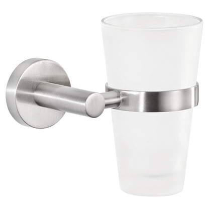tesa Nooblesse Toothbrush Holder, Stylish Design, Includes Adhesive Solution