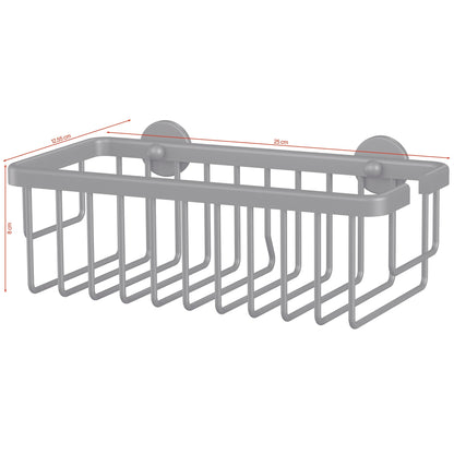 Cesta de ducha tesa ALUXX BLACK, negro mate, para ducha y bañera