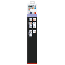 tesa MOON BLACK 2-arm towel rack, matte black, includes adhesive solution
