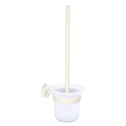 Soporte para escobilla de baño tesa MOON WHITE, blanco mate, con solución adhesiva incluida