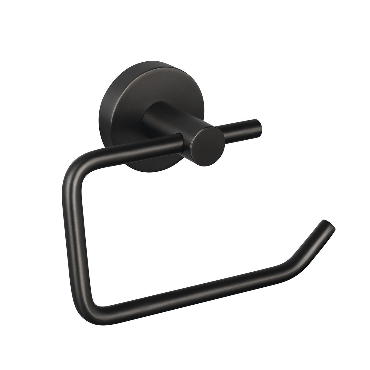 tesa MOON Graphite Toilet Paper Holder, Self-Adhesive, Metal with PVD Coating
