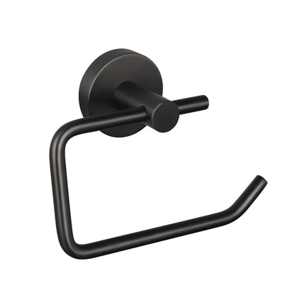 tesa MOON Graphite Toilet Paper Holder, Self-Adhesive, Metal with PVD Coating