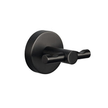 tesa MOON Graphite Bathrobe Hook, Self-Adhesive, Metal with PVD Coating