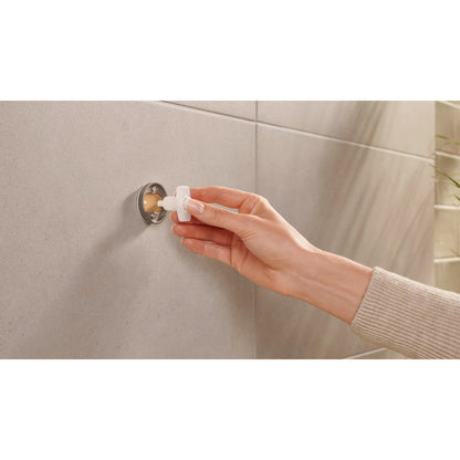 tesa MOON Graphite Bathrobe Hook, Self-Adhesive, Metal with PVD Coating – Application