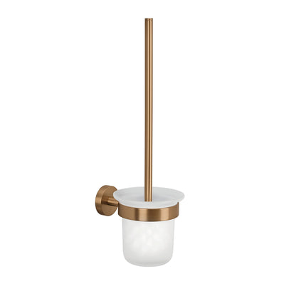 tesa MOON Bronze Toilet Brush, self-adhesive, metal with PVD coating