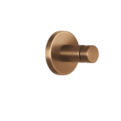 Gancho para toallas tesa MOON Bronze, autoadhesivo, de metal con recubrimiento PVD