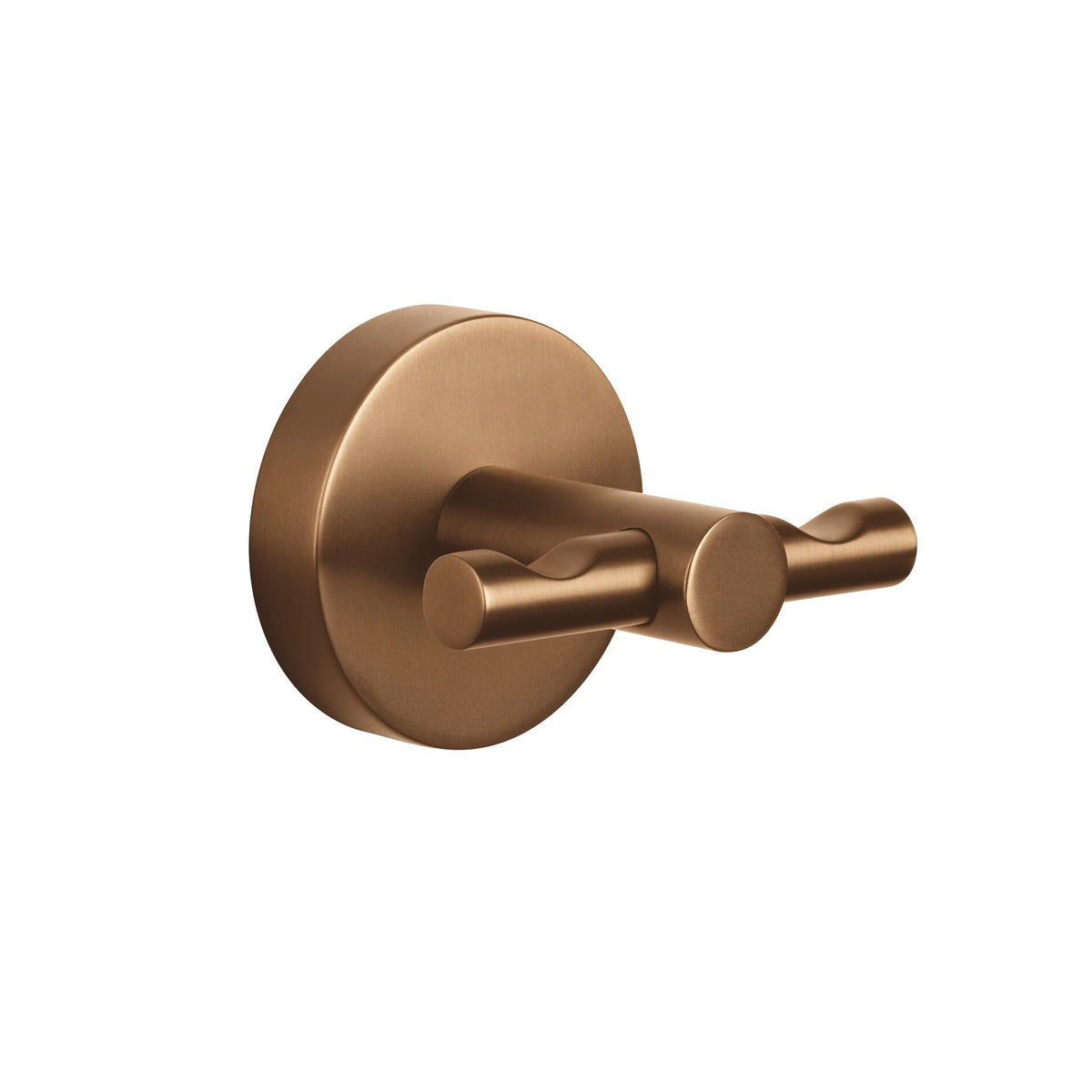 Ganchos para albornoces tesa MOON Bronze, autoadhesivos, de metal con recubrimiento PVD