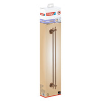 tesa MOON Bronze Double Towel Rack, Self-Adhesive, Metal with PVD Coating