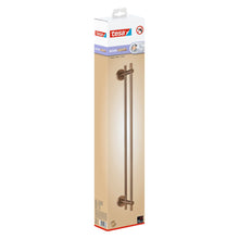 tesa MOON Bronze Double Towel Rack, Self-Adhesive, Metal with PVD Coating