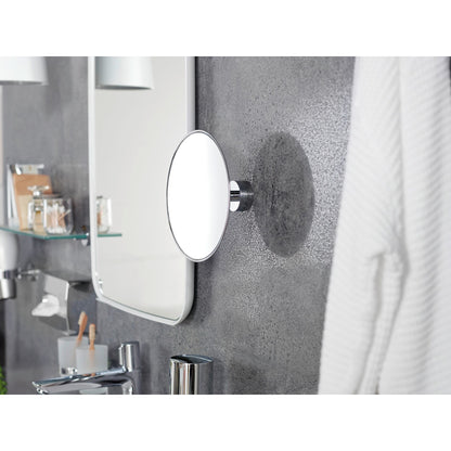 tesa VISIOON Cosmetic Mirror with Ball Joint, Self-Adhesive, Chrome-Plated Brass – Instructions for Use