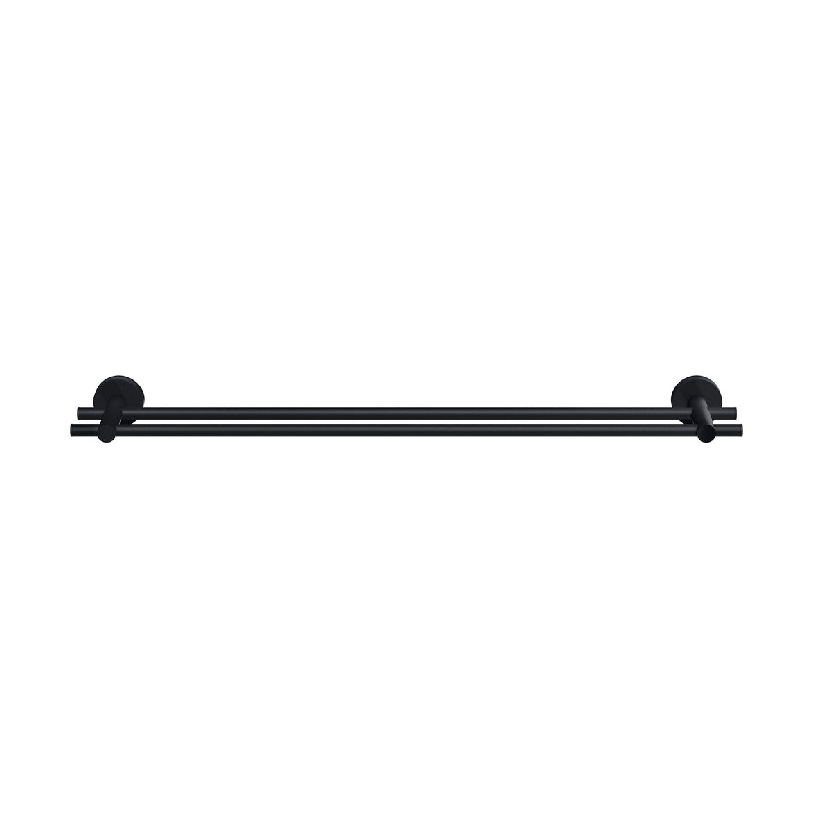 tesa MOON BLACK Towel Bar, self-adhesive, black powder-coated