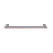 tesa MOON BLACK Towel Bar, self-adhesive, black powder-coated