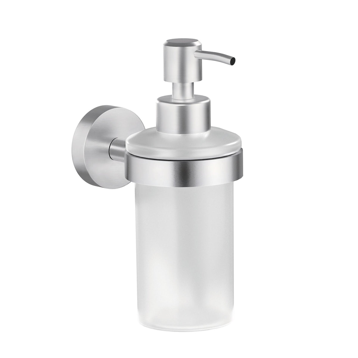 Dispensador de jabón tesa MOON, autoadhesivo, acero inoxidable