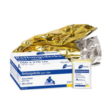 Manta de rescate, oro/plata, 160 x 210 cm | Paquete (50 piezas)