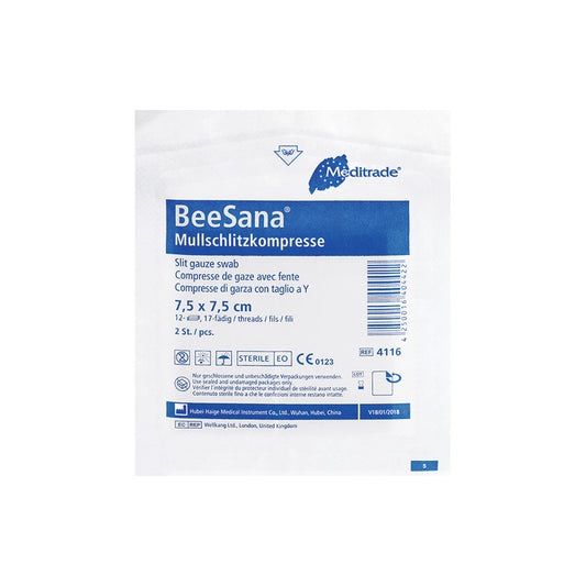 Compresa de gasa BeeSana®, estéril, 12 veces (50 piezas)