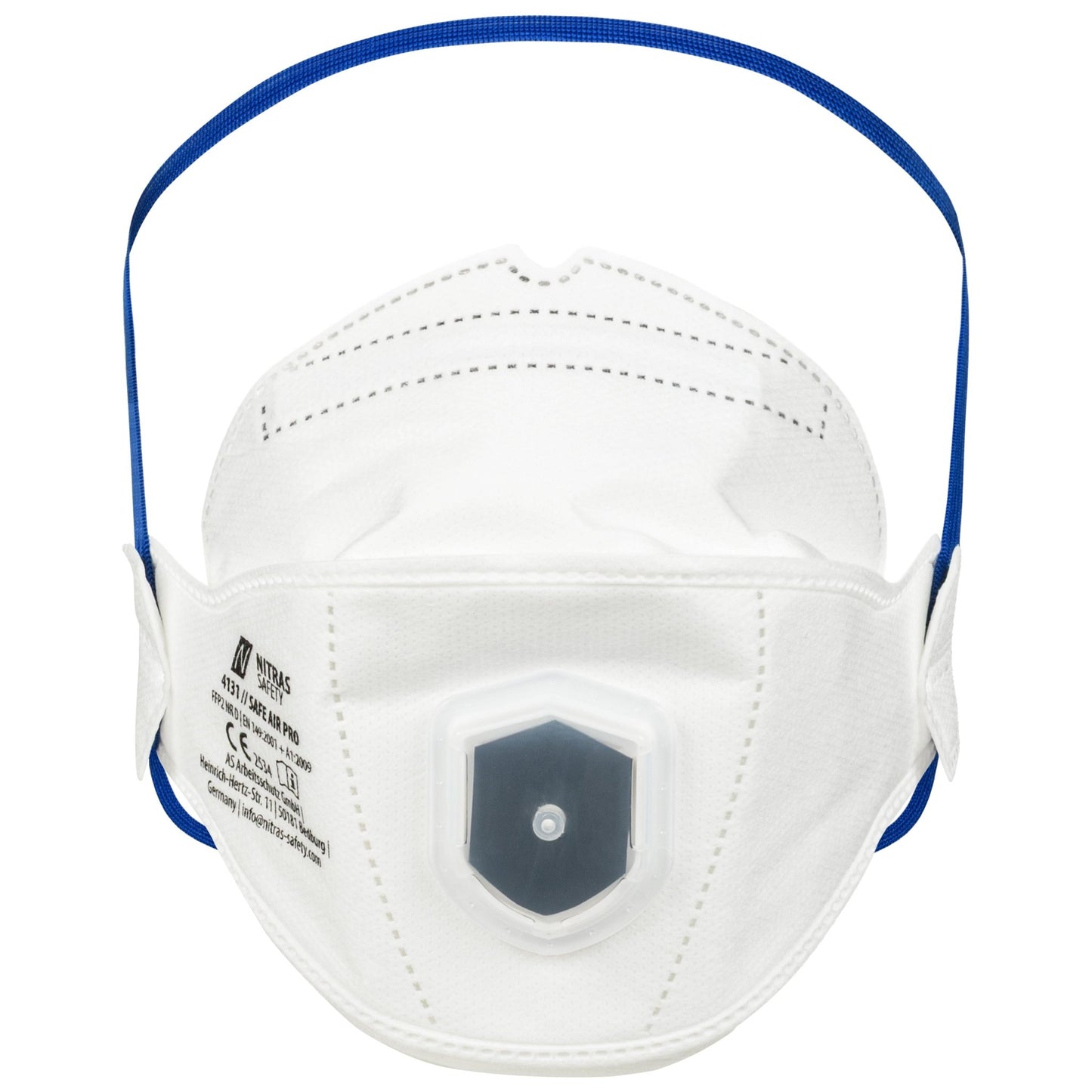 NITRAS SAFE AIR PRO, mascarilla respiratoria, blanca, EN 149, caja de 15 piezas calidad premium | Paquete (15 piezas)