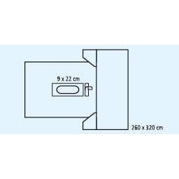 FD PP abdomen/vértebras Tela sk 260x320* 9x22* trama crepé | Paquete (7 piezas)