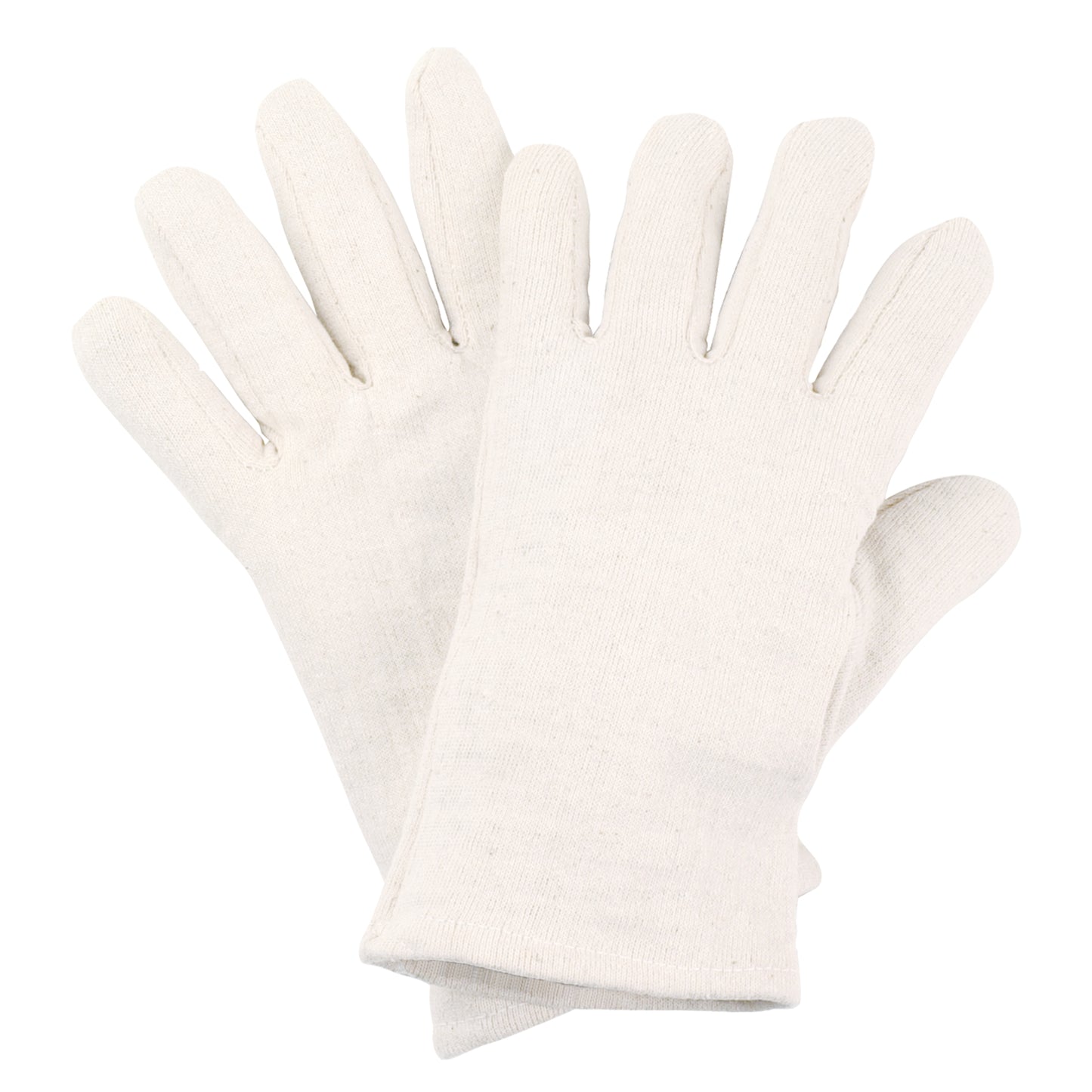 Guantes de punto de algodón NITRAS, punto de algodón natural | Paquete (12 pares)