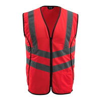 Chaleco de tráfico MASCOT® Wingate, rojo de alta visibilidad