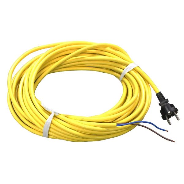 Artículo en liquidación: Cable de alimentación Numatic de 2 hilos, 12,5 m x 1,2 mm, amarillo | Paquete (1 unidad)
