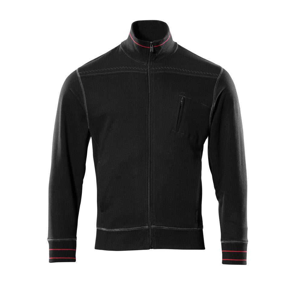 MASCOT® Chania sudadera con cremallera, negro