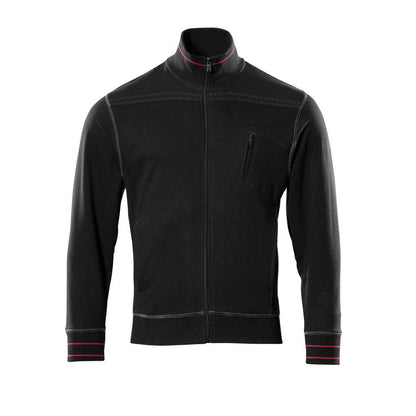 MASCOT® Chania sudadera con cremallera, negro