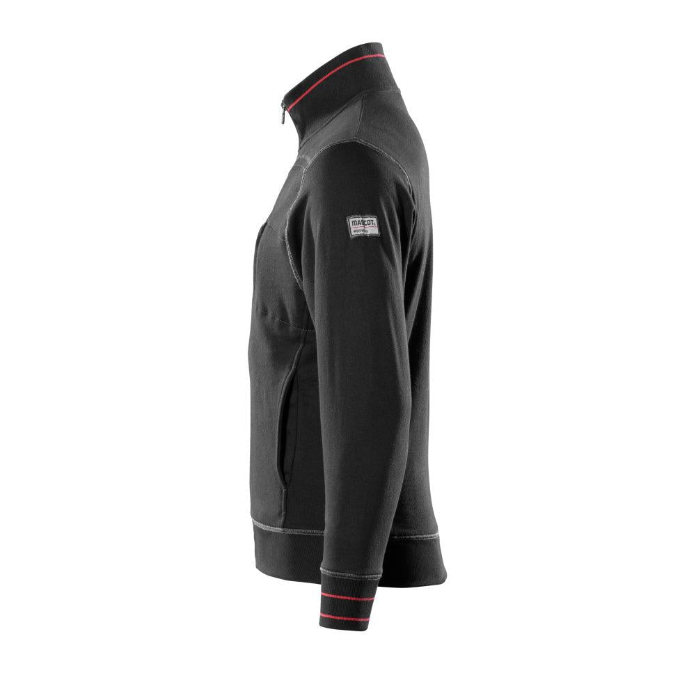 MASCOT® Chania sudadera con cremallera, negro