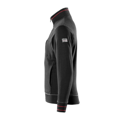 MASCOT® Chania sudadera con cremallera, negro