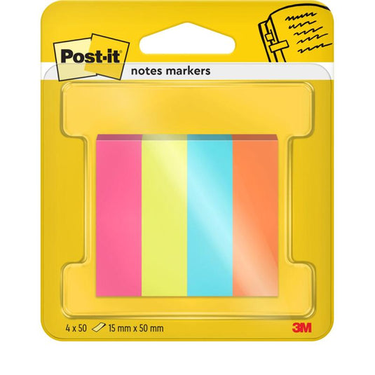 The Post-it® Page Marker, Poptimistic Collection from 3M Deutschland GmbH, contains 4 pads with 50 sheets each (15 mm x 50 mm) in various colors and is delivered in a package (1 piece) that is 100% PEFC certified (SGSCH-PEFC-COC-110078).