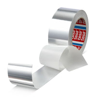 tesa 50525 Aluminum, linerless, 50 m x 50 mm, silver