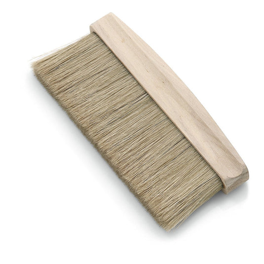 The Nölle Profi Brush Painter Duster (17 cm, light bristle mix, 55 mm) from Nölle Profi Brush Brush & Paint Technique e.K. features a wide wooden handle and dense light bristles - ideal for renovation work. Pictured on a white background.