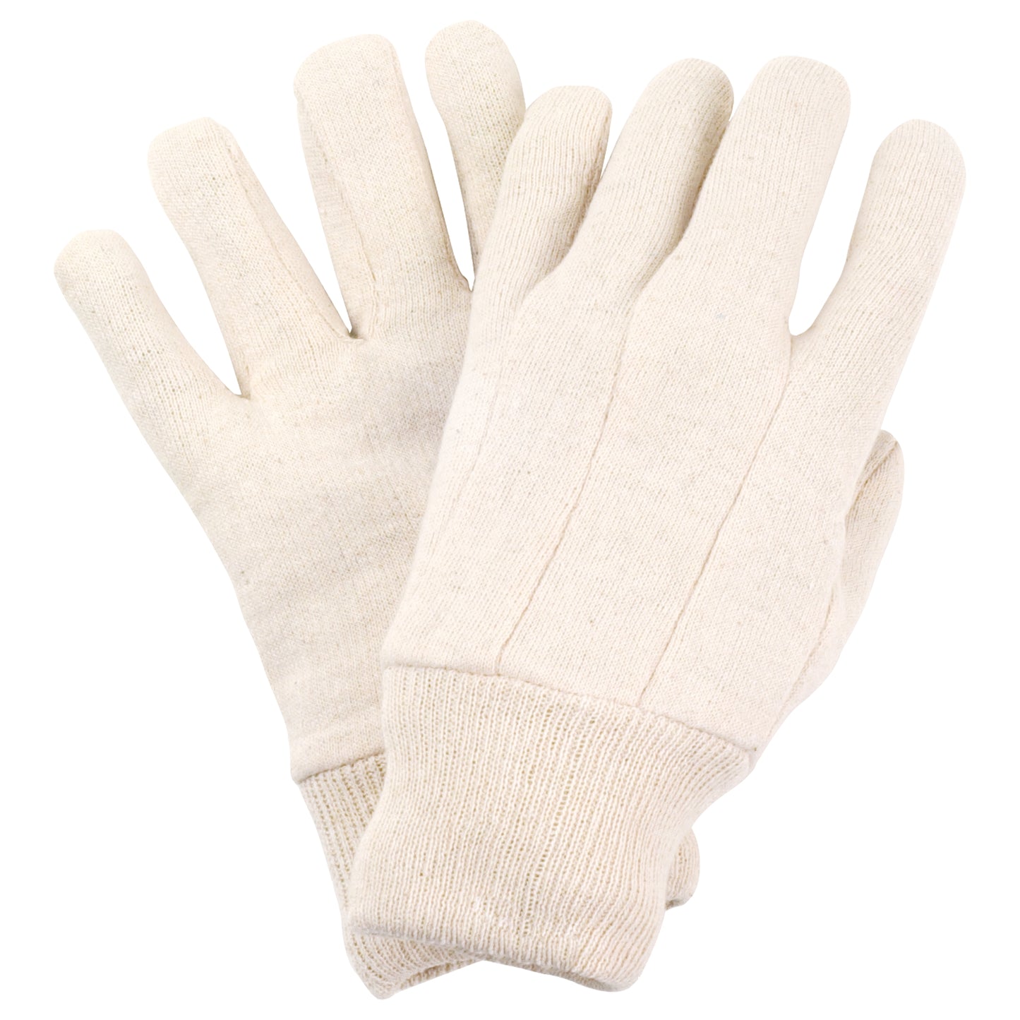 Guantes de punto de algodón NITRAS, punto de algodón natural | Paquete (12 pares)