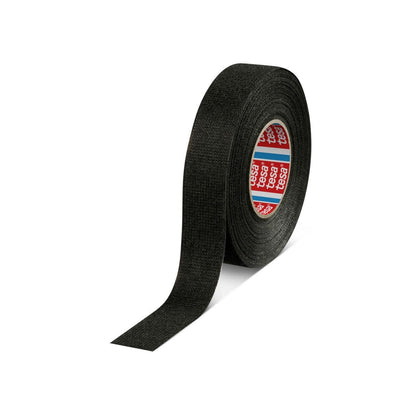 Cinta adhesiva de no tejido PET tesa 51608, negra, 15 m x 19 mm