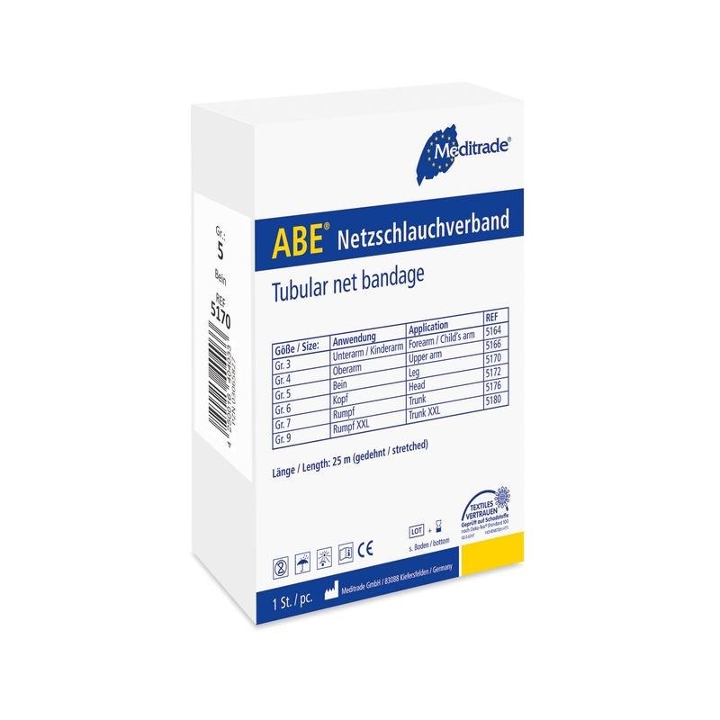 Vendaje tubular de malla ABE®, 2,2 cm x 25 m, antebrazo | Paquete (1 pieza)