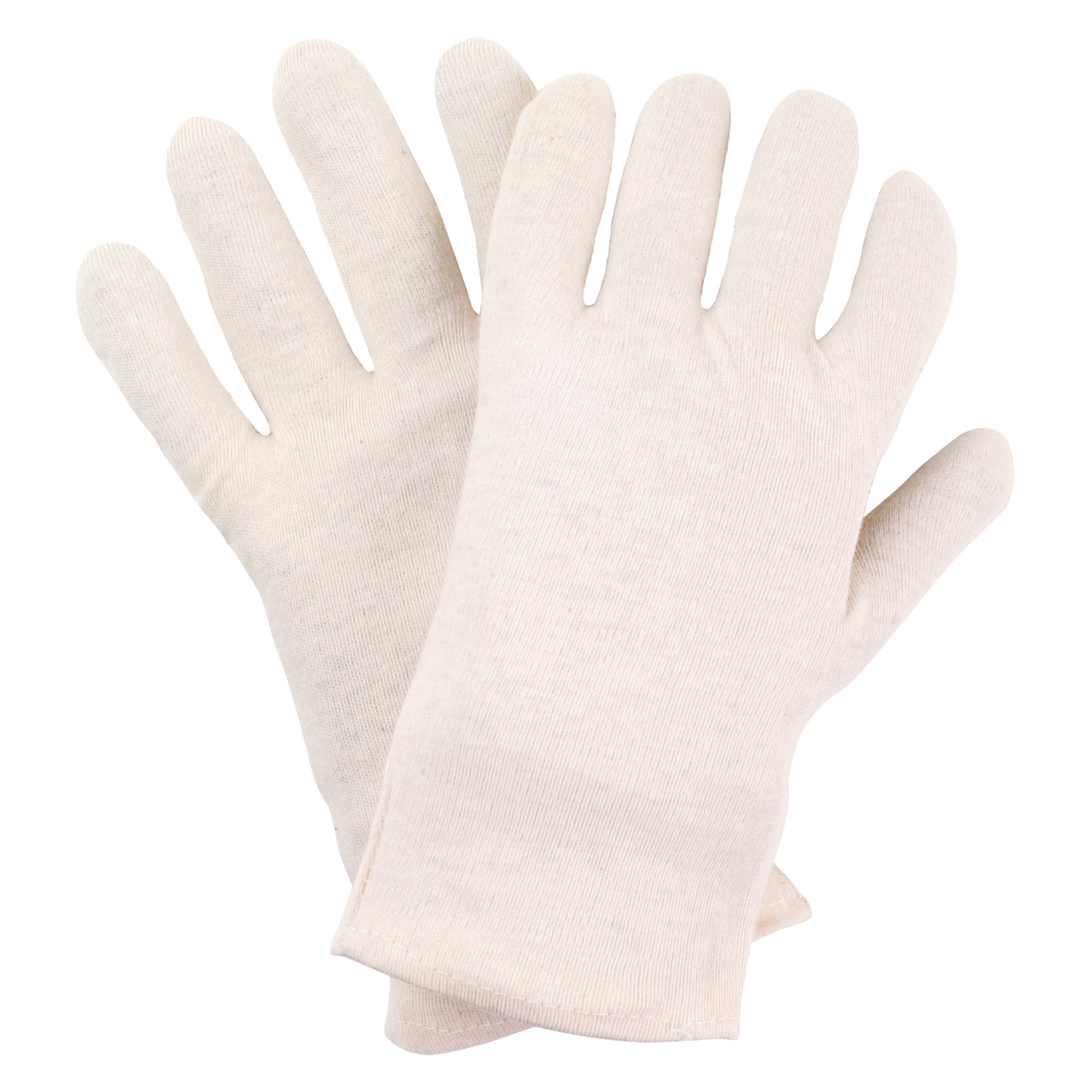 Guantes de punto de algodón NITRAS, punto de algodón natural | Paquete (12 pares)