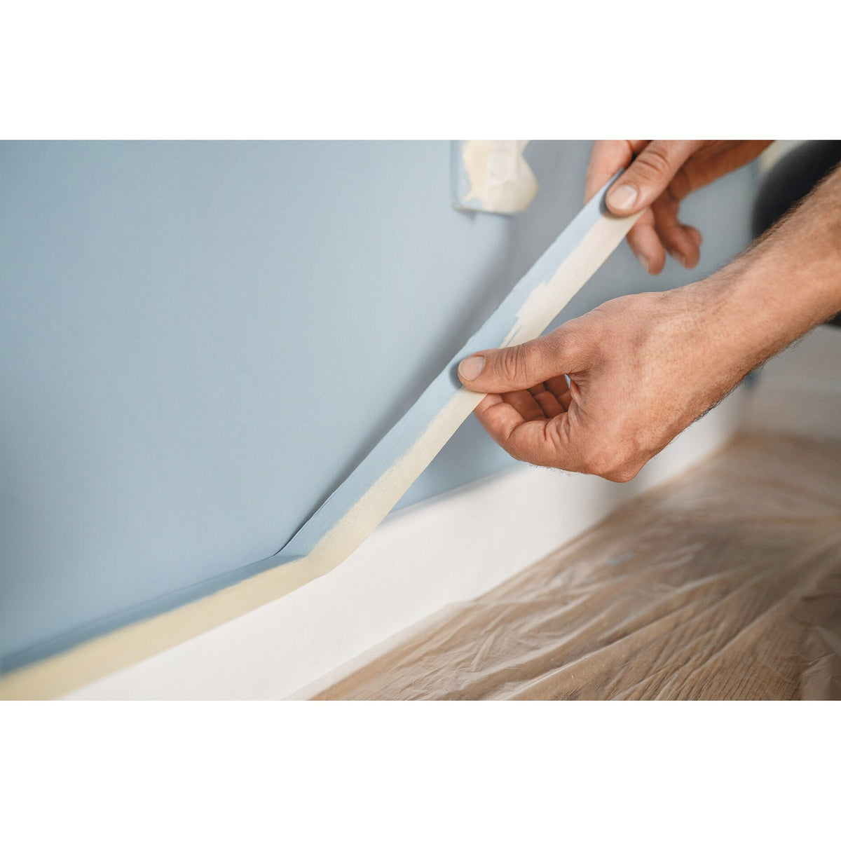 Cinta de pintor tesa 52803 Classic, 50 m x 19 mm, marrón – Aplicaciones