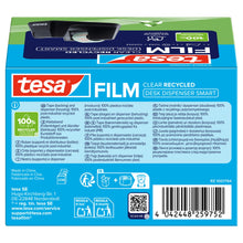 tesa DESK DISPENSER SMART RECYCLED Desk Dispenser with tesafilm CLEAR RECYCLED, transparent