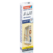 Malla mosquitera tesa con marco de aluminio para ventanas, color antracita, 1 m x 1,2 m
