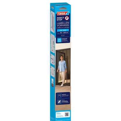 tesa INSECT STOP Slat Curtain, White, 95 x 220 cm