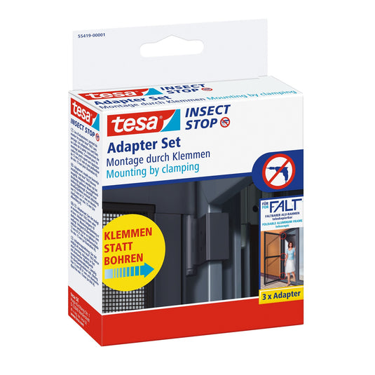 Adaptador tesa para marcos abatibles FALT de aluminio, telescópico, color antracita