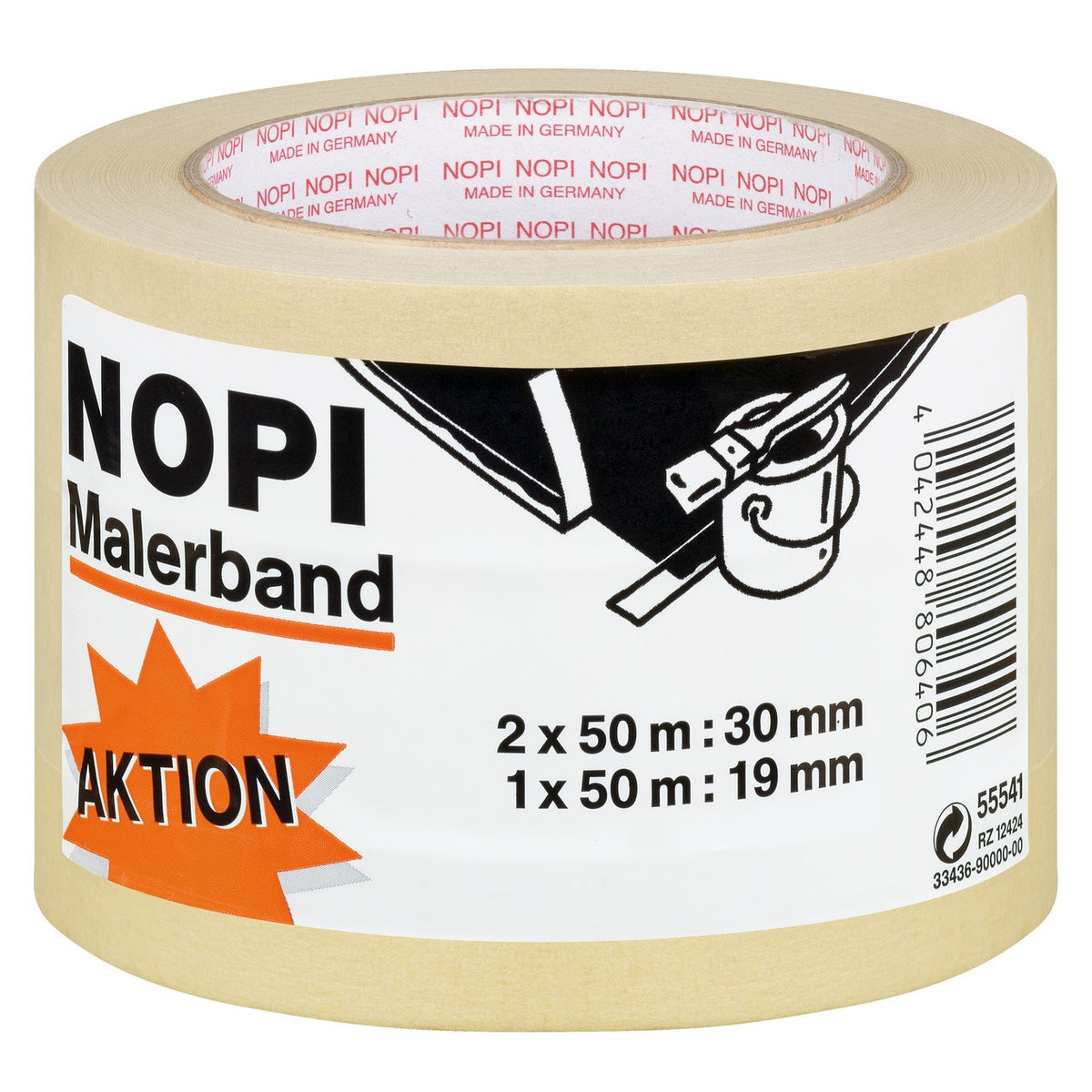 Cinta de crepé tesa NOPI, marrón