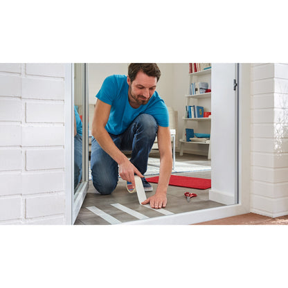 tesa 55735 Installation Tape, removable without leaving residue, 25 m x 50 mm, white-translucent – Application