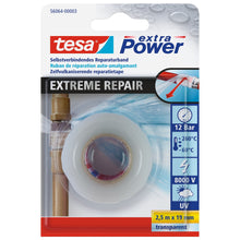 Cinta de reparación tesa extra Power Extreme Repair, 2,5 m x 19 mm, transparente