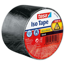 Cinta aislante tesa SPVC para instalaciones eléctricas, negra, 20 m x 50 mm