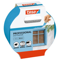 tesa Professional Outdoor Painter's Tape, Blue, 25 m x 38 mm