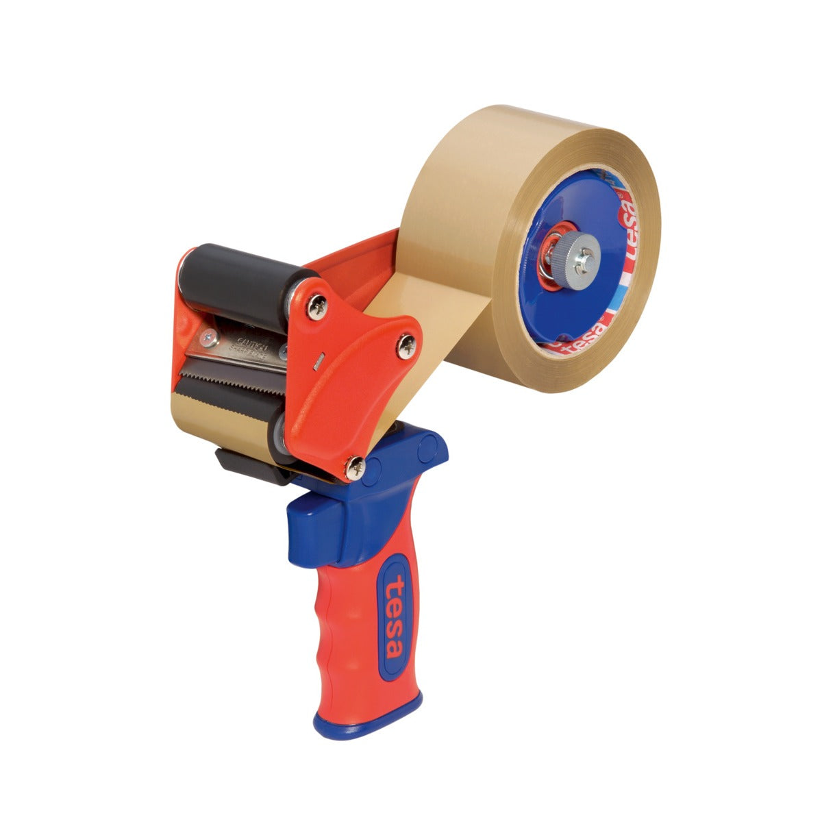 tesa 56402: dispensador manual de cinta adhesiva para embalaje Premium para rollos de 50 mm de ancho