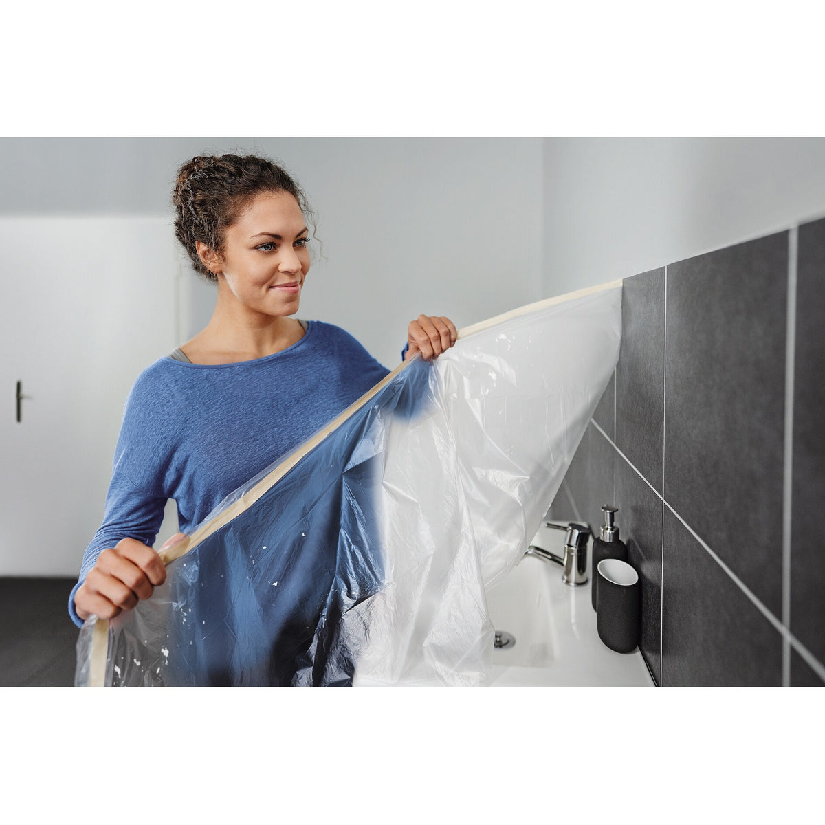 Cinta de pintor tesa Easy Cover Economy Refill, L, 33 m x 1,4 m – Aplicaciones