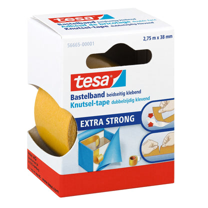 Cinta para manualidades tesa, 2,75 m x 38 mm, blanca