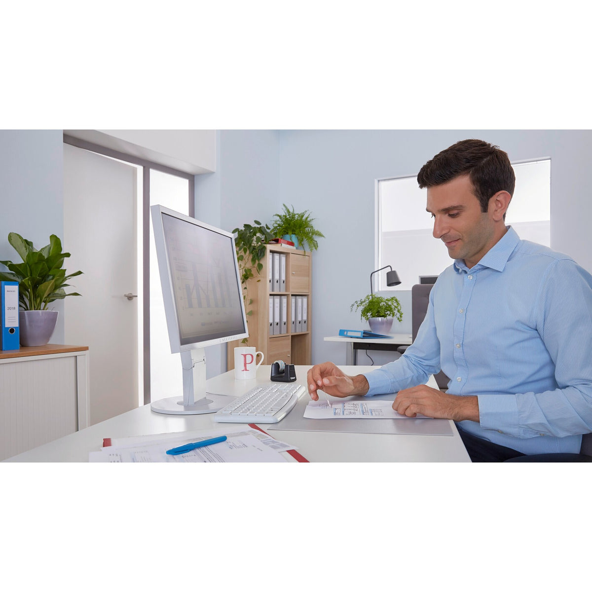 tesafilm eco & clear, transparente, 10 m x 15 mm – Aplicación