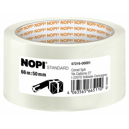 tesa NOPI STANDARD, 66 m x 50 mm, transparente